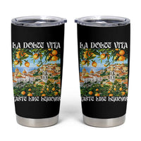 La Dolce Vita Taste Like Lemons Tumbler Cup Retro Italian Village Citrus Summer Wanderlusters - Wonder Print Shop