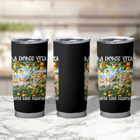 La Dolce Vita Taste Like Lemons Tumbler Cup Retro Italian Village Citrus Summer Wanderlusters - Wonder Print Shop
