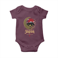 Islamic Republic of Japan Aesthetic Graphic Baby Onesie Mount Fuji Mosque Cultural Fusion