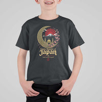 Islamic Republic of Japan Aesthetic Graphic T Shirt For Kid Mount Fuji Mosque Cultural Fusion