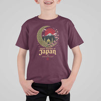 Islamic Republic of Japan Aesthetic Graphic T Shirt For Kid Mount Fuji Mosque Cultural Fusion