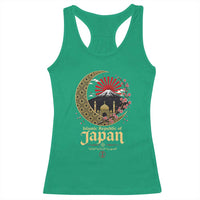Islamic Republic of Japan Aesthetic Graphic Racerback Tank Top Mount Fuji Mosque Cultural Fusion