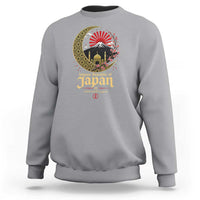 Islamic Republic of Japan Aesthetic Graphic Sweatshirt Mount Fuji Mosque Cultural Fusion