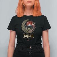 Islamic Republic of Japan Aesthetic Graphic T Shirt For Women Mount Fuji Mosque Cultural Fusion