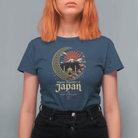 Islamic Republic of Japan Aesthetic Graphic T Shirt For Women Mount Fuji Mosque Cultural Fusion