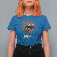 Islamic Republic of Japan Aesthetic Graphic T Shirt For Women Mount Fuji Mosque Cultural Fusion