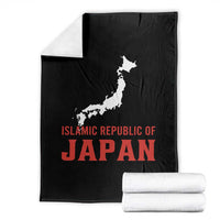 Islamic Republic of Japan Country Map Graphic Throw Blanket Viral Political Satire Meme