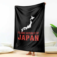 Islamic Republic of Japan Country Map Graphic Throw Blanket Viral Political Satire Meme