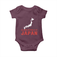 Islamic Republic of Japan Country Map Graphic Baby Onesie Viral Political Satire Meme