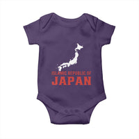 Islamic Republic of Japan Country Map Graphic Baby Onesie Viral Political Satire Meme