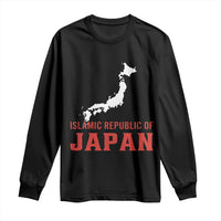 Islamic Republic of Japan Country Map Graphic Long Sleeve Shirt Viral Political Satire Meme
