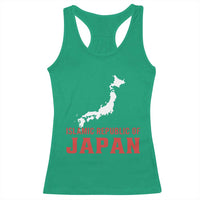 Islamic Republic of Japan Country Map Graphic Racerback Tank Top Viral Political Satire Meme
