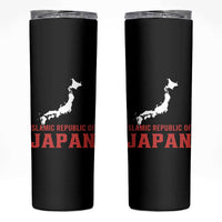Islamic Republic of Japan Country Map Graphic Skinny Tumbler Viral Political Satire Meme