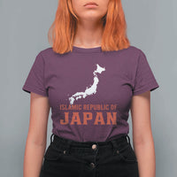 Islamic Republic of Japan Country Map Graphic T Shirt For Women Viral Political Satire Meme
