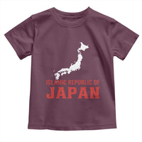 Islamic Republic of Japan Country Map Graphic Toddler T Shirt Viral Political Satire Meme