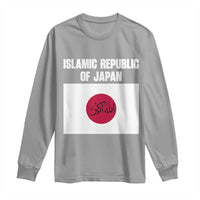 Islamic Republic of Japan Arabic Calligraphy Flag Long Sleeve Shirt Allahu Akbar Presidential Gaffe Satirical