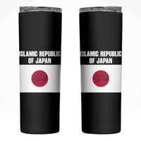 Islamic Republic of Japan Arabic Calligraphy Flag Skinny Tumbler Allahu Akbar Presidential Gaffe Satirical