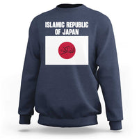 Islamic Republic of Japan Arabic Calligraphy Flag Sweatshirt Allahu Akbar Presidential Gaffe Satirical