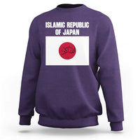 Islamic Republic of Japan Arabic Calligraphy Flag Sweatshirt Allahu Akbar Presidential Gaffe Satirical