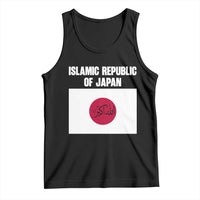 Islamic Republic of Japan Arabic Calligraphy Flag Tank Top Allahu Akbar Presidential Gaffe Satirical