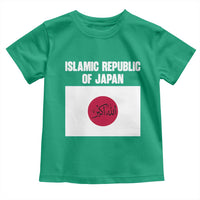 Islamic Republic of Japan Arabic Calligraphy Flag Toddler T Shirt Allahu Akbar Presidential Gaffe Satirical