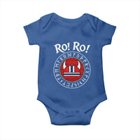 Ro Ro Ro Viking Chant Norway Football Fans Baby Onesie Norwegian Pride Distressed Norse Runes Shield Patriotic Supporter