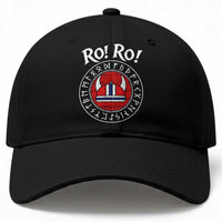 Ro Ro Ro Viking Chant Norway Football Fans Baseball Cap Norwegian Pride Distressed Norse Runes Shield Patriotic Supporter