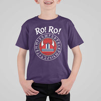 Ro Ro Ro Viking Chant Norway Football Fans T Shirt For Kid Norwegian Pride Distressed Norse Runes Shield Patriotic Supporter