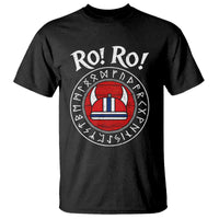 Ro Ro Ro Viking Chant Norway Football Fans T Shirt Norwegian Pride Distressed Norse Runes Shield Patriotic Supporter