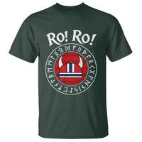 Ro Ro Ro Viking Chant Norway Football Fans T Shirt Norwegian Pride Distressed Norse Runes Shield Patriotic Supporter