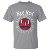 Ro Ro Ro Viking Chant Norway Football Fans T Shirt Norwegian Pride Distressed Norse Runes Shield Patriotic Supporter