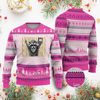 Cool Kindergarten Raccoon Back to School Ugly Christmas Sweater First Day of School Funny Kids Gift