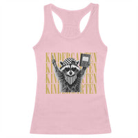 Cool Kindergarten Raccoon Back to School Racerback Tank Top First Day of School Funny Kids Gift