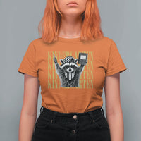 Cool Kindergarten Raccoon Back to School T Shirt For Women First Day of School Funny Kids Gift