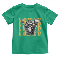 Cool Kindergarten Raccoon Back to School Toddler T Shirt First Day of School Funny Kids Gift