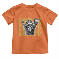 Cool Kindergarten Raccoon Back to School Toddler T Shirt First Day of School Funny Kids Gift