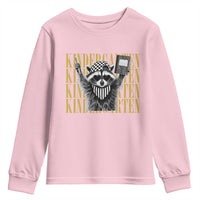 Cool Kindergarten Raccoon Back to School Youth Sweatshirt First Day of School Funny Kids Gift
