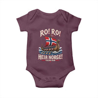 Funny Heia Norge Soccer Viking Row Baby Onesie Ro Ro Norway Football Fans Norwegian Pride