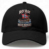 Funny Heia Norge Soccer Viking Row Baseball Cap Ro Ro Norway Football Fans Norwegian Pride