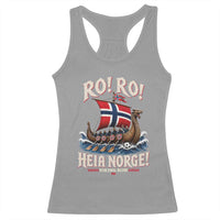 Funny Heia Norge Soccer Viking Row Racerback Tank Top Ro Ro Norway Football Fans Norwegian Pride