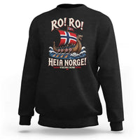 Funny Heia Norge Soccer Viking Row Sweatshirt Ro Ro Norway Football Fans Norwegian Pride