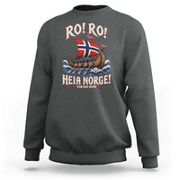 Funny Heia Norge Soccer Viking Row Sweatshirt Ro Ro Norway Football Fans Norwegian Pride