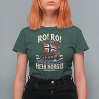 Funny Heia Norge Soccer Viking Row T Shirt For Women Ro Ro Norway Football Fans Norwegian Pride