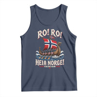 Funny Heia Norge Soccer Viking Row Tank Top Ro Ro Norway Football Fans Norwegian Pride