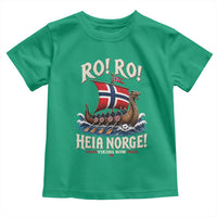 Funny Heia Norge Soccer Viking Row Toddler T Shirt Ro Ro Norway Football Fans Norwegian Pride