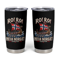 Funny Heia Norge Soccer Viking Row Tumbler Cup Ro Ro Norway Football Fans Norwegian Pride