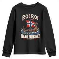 Funny Heia Norge Soccer Viking Row Youth Sweatshirt Ro Ro Norway Football Fans Norwegian Pride
