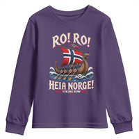 Funny Heia Norge Soccer Viking Row Youth Sweatshirt Ro Ro Norway Football Fans Norwegian Pride