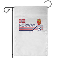 Classic Norway Football Emblem Graphic Garden Flag Retro Norwegian Flag Coat of Arms Norge Soccer Fans