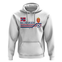 Classic Norway Football Emblem Graphic Hoodie Retro Norwegian Flag Coat of Arms Norge Soccer Fans